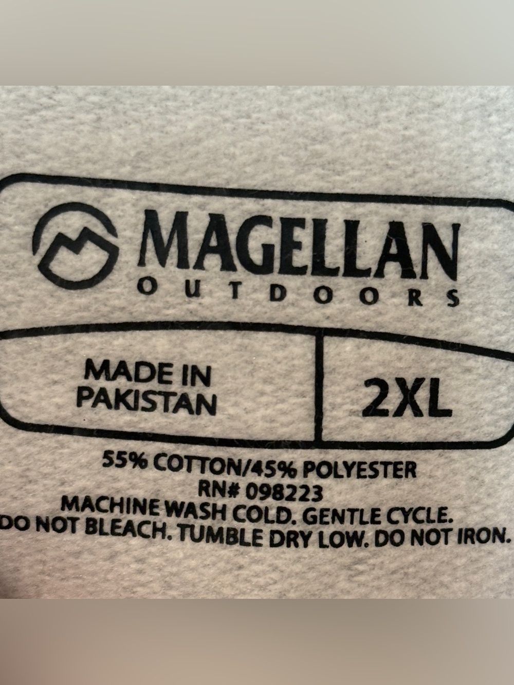 π Magellan Outdoors Black Lab Hunting Hoodie Gray 2XL Pullover - Picture 5 of 16